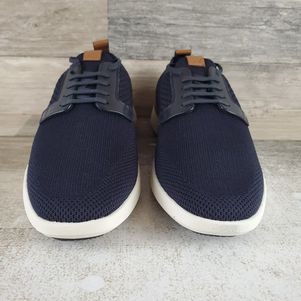 Wolf & Shepherd SwiftKnit Derby Shoes Mens Sz 6 Navy White Lace Up Sneaker